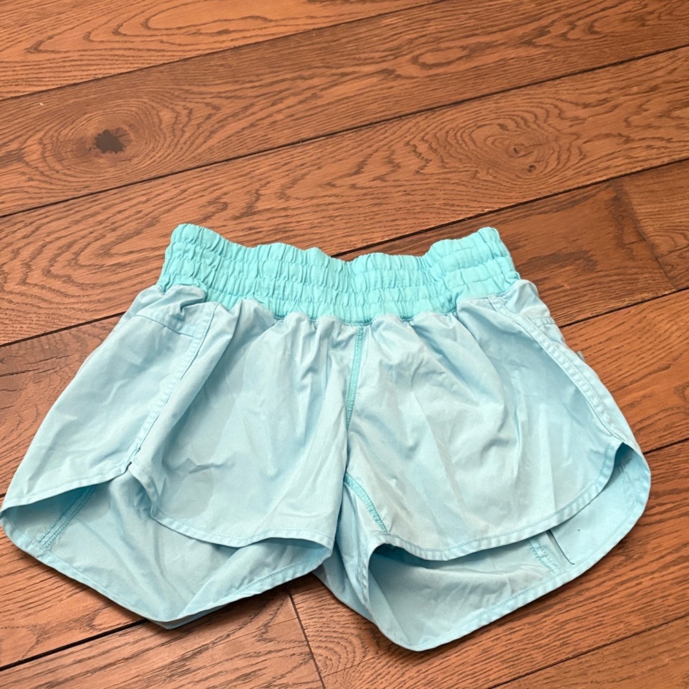 Lululemon Athletica Aqua Athletic Shorts